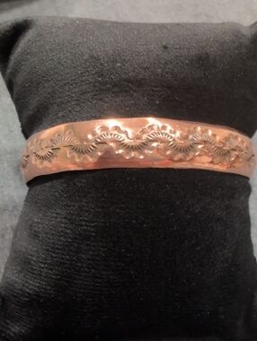 Hand-Stamped Copper Cuff